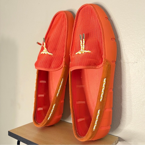 SWIMS Men’s Orange Loafer Watershoes Size 13 - Picture 13 of 16